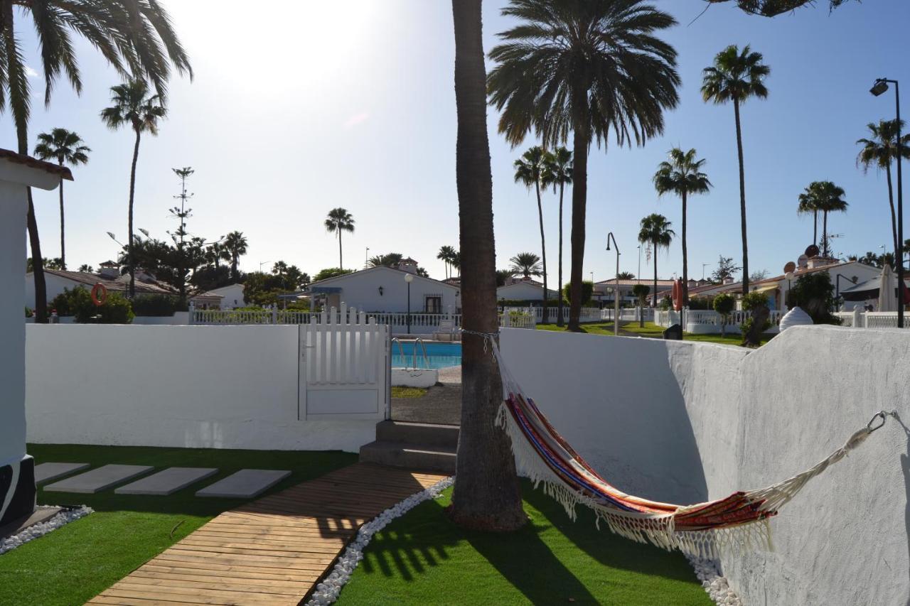 White Exclusive Bungalow. 2 Rooms, Garden & Pool. Maspalomas (Gran Canaria) Exterior photo