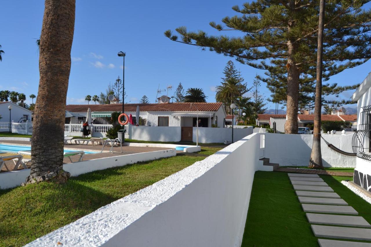White Exclusive Bungalow. 2 Rooms, Garden & Pool. Maspalomas (Gran Canaria) Exterior photo