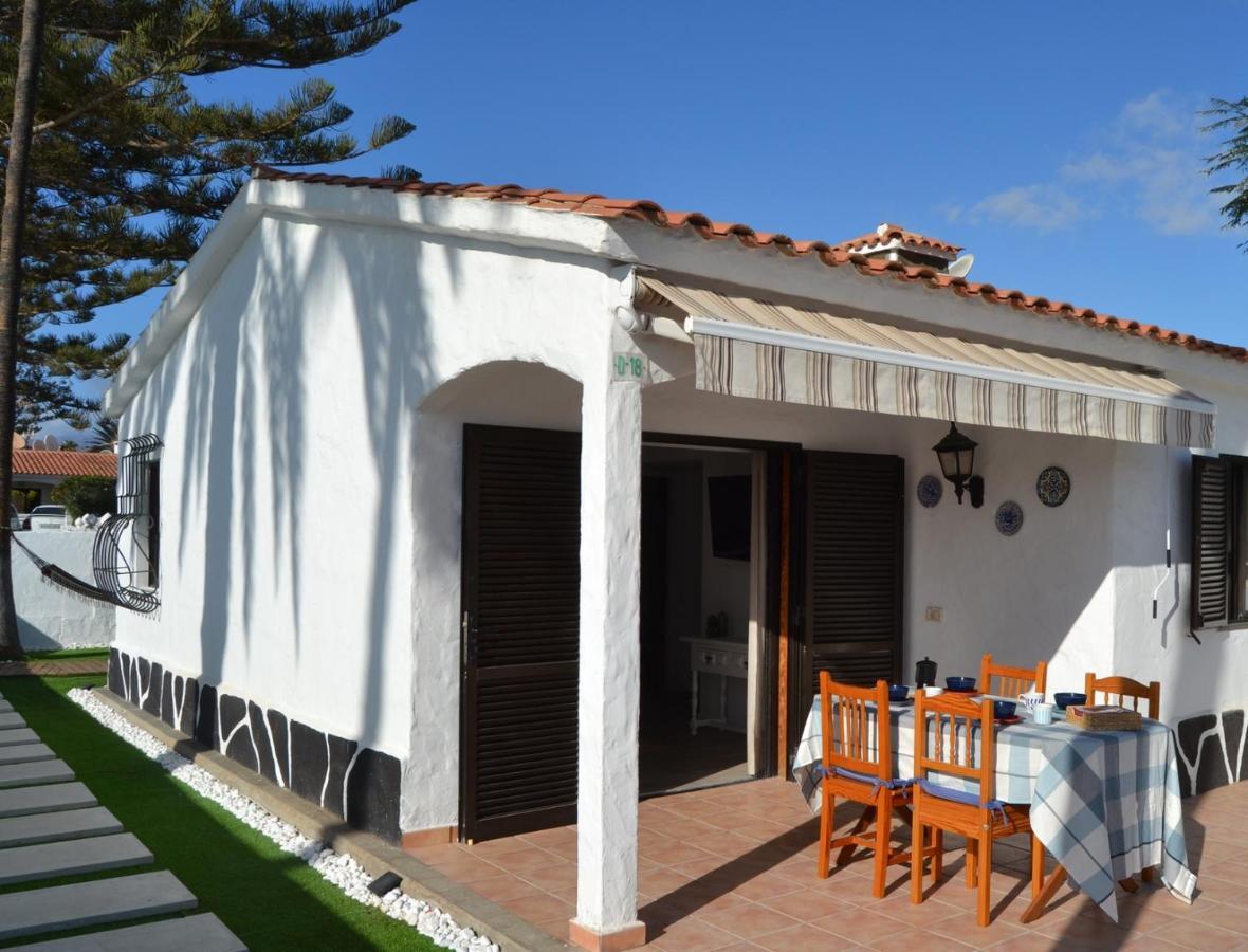 White Exclusive Bungalow. 2 Rooms, Garden & Pool. Maspalomas (Gran Canaria) Exterior photo