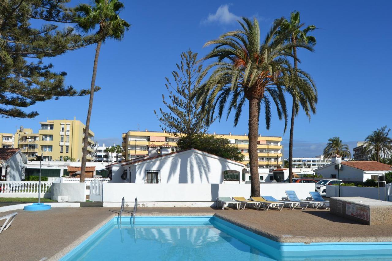 White Exclusive Bungalow. 2 Rooms, Garden & Pool. Maspalomas (Gran Canaria) Exterior photo